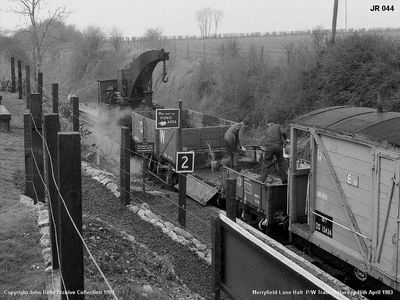 Merryfield Lane Halt - PWay train 1983